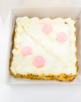 Square Vanilla Cake
