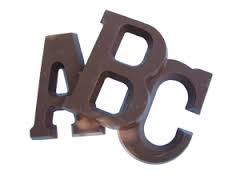 DeHeer Milk Chocolate Letters